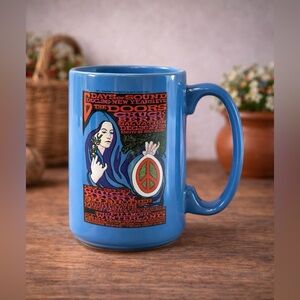 Vintage The Doors Fillmore Poster Art Coffee Mug 4.5” Blue M Ware